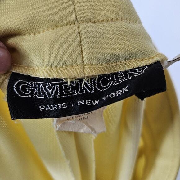 GIVENCHY Vintage Yellow High Waisted Trouser Pants Slacks Size 10 Pull On - Picture 5 of 9